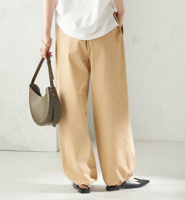 SHIPS for women「〈手洗い可 / 撥水加工〉サイド ポケット 裾 ドロスト パンツ」|その他|