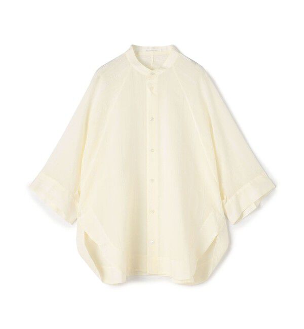 GALERIE VIE「コットンシルクオーガンジー ワイドバランスシャツ」|シャツ・ブラウス|12 ホワイト系