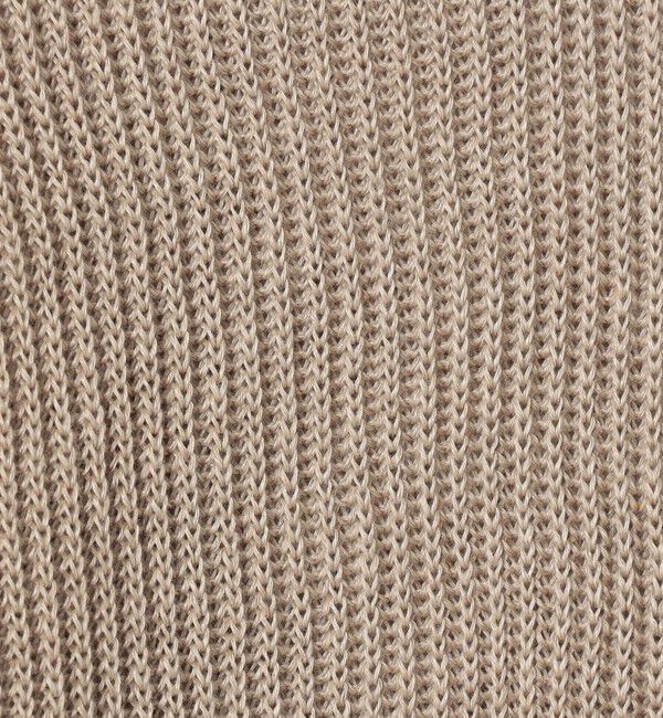 GALERIE VIE「リネンフィッシャーマンズリブ クルーネックプルオーバー」|ニット・セーター|