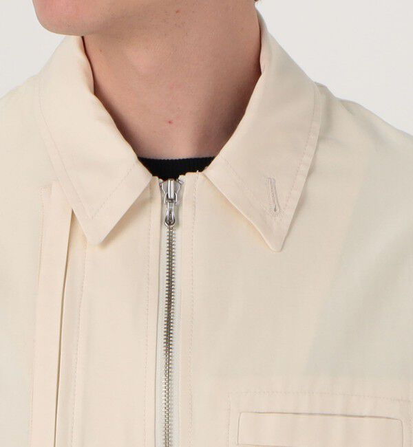 TOMORROWLAND MENS「コットンシルクグログラン ライダースブルゾン」|ブルゾン・スタジャン|