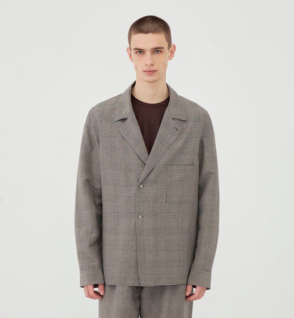 GALERIE VIE「リネンキュプラシルクコンパクト シャツジャケット」|その他|