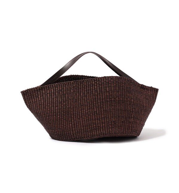 TOMORROWLAND GOODS「INES BRESSAND LARGE GOUCE ハンドバッグ」|かごバッグ|49 ダークブラウン