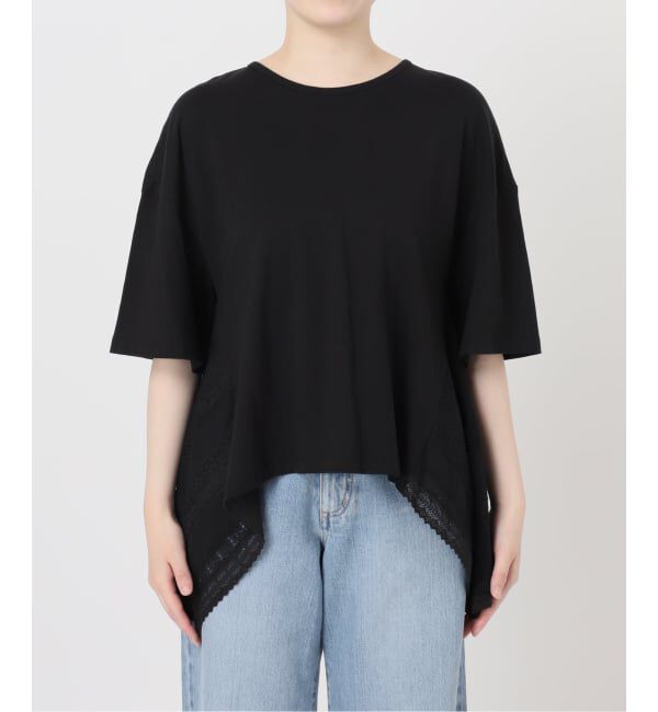 IENA「《予約》AAYUSHI/アユーシ バックスカーフハーフスリーブトップス SGN08110」|Tシャツ・カットソー|