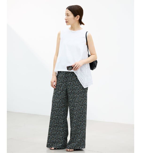 IENA「《予約》AAYUSHI/アユーシ バックスカーフノースリーブトップス SGN08111」|Tシャツ・カットソー|