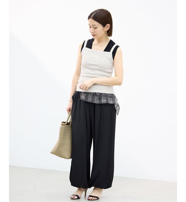 IENA「《予約》FLORE FLORE/フローレフローレ MAYCAMI キャミソール」|キャミソール|