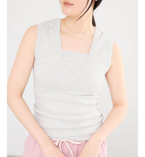 IENA「《予約》FLORE FLORE/フローレフローレ DEWITANK タンクトップ」|タンクトップ|