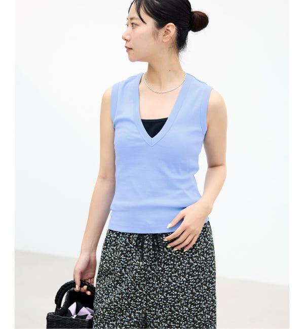 IENA「《予約》FLORE FLORE/フローレフローレ DEWITANK タンクトップ」|タンクトップ|