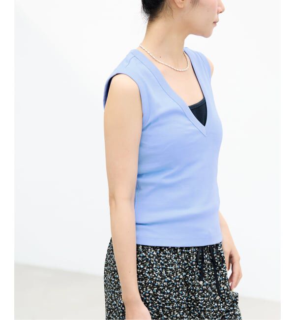 IENA「《予約》FLORE FLORE/フローレフローレ DEWITANK タンクトップ」|タンクトップ|