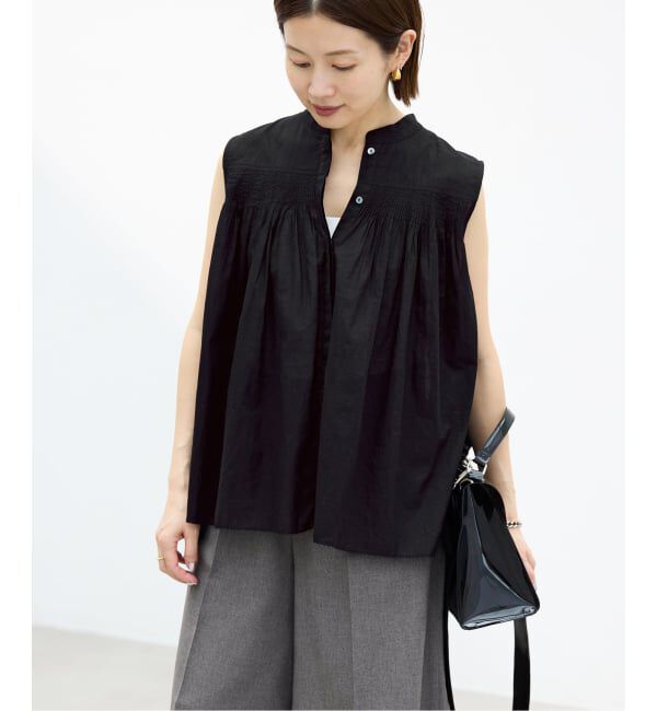 IENA「《予約》AAYUSHI/アユーシ 別注ピンタックボイルブラウス SGN070151」|シャツ・ブラウス|