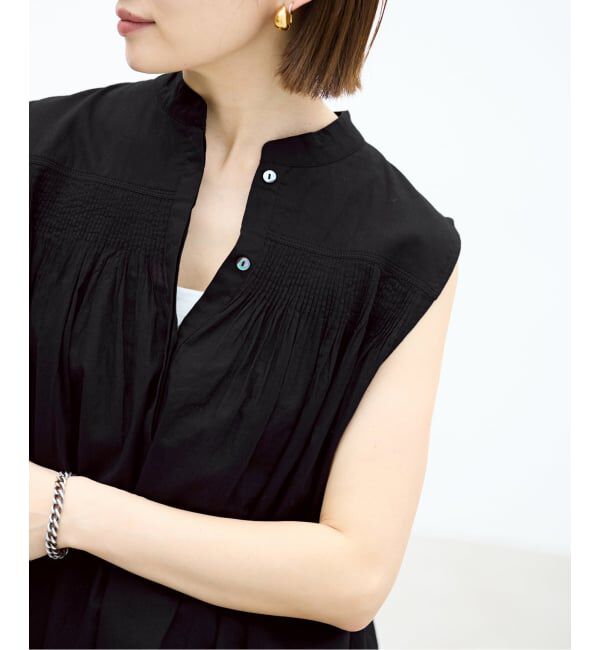 IENA「《予約》AAYUSHI/アユーシ 別注ピンタックボイルブラウス SGN070151」|シャツ・ブラウス|
