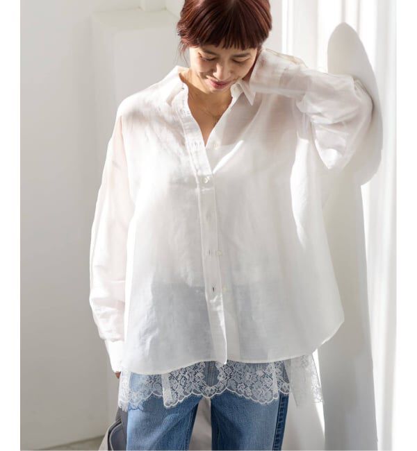 IENA「《追加予約》ラミーリヨセル2wayシャツ」|シャツ・ブラウス|