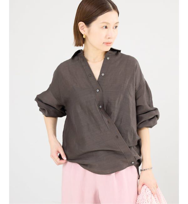 IENA「《追加予約》ラミーリヨセル2wayシャツ」|シャツ・ブラウス|