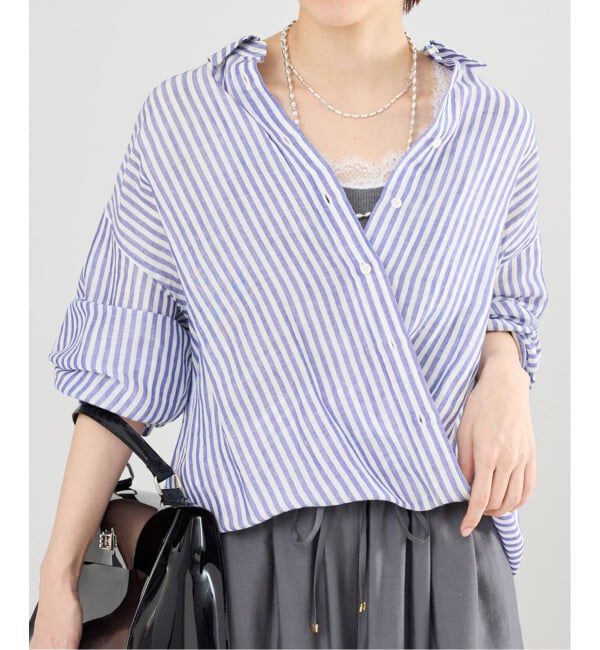 IENA「《追加予約》ラミーリヨセル2wayシャツ」|シャツ・ブラウス|