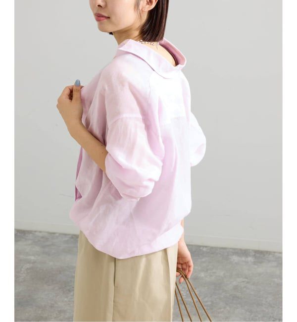 IENA「《追加予約》ラミーリヨセル2wayシャツ」|シャツ・ブラウス|