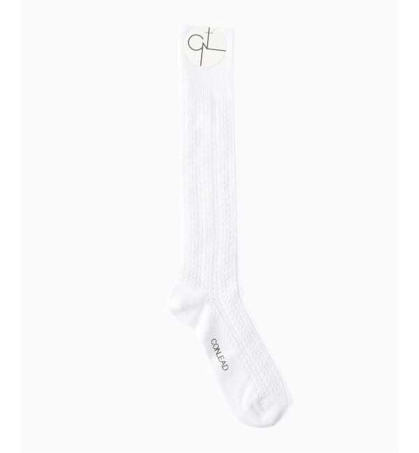 EDIFICE「CONLEAD(コンリード) Lace Socks Long」|ソックス|ホワイト