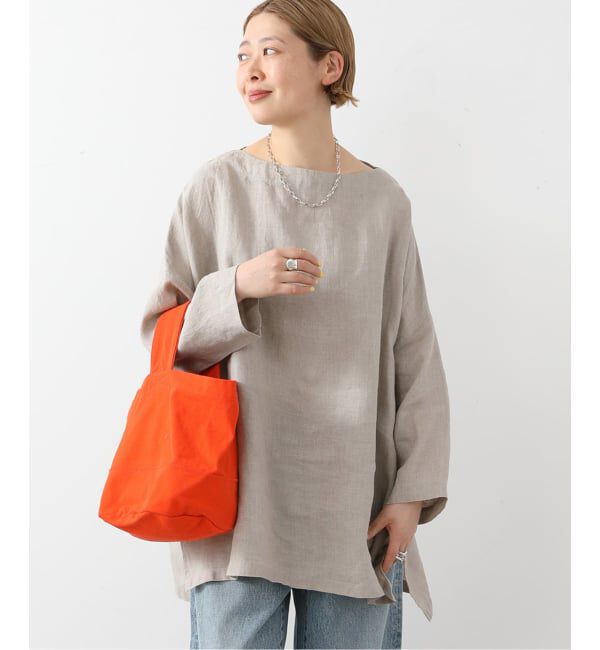 journal standard luxe「《予約》エアリネンボートネック-ブラウス」|シャツ・ブラウス|ベージュ