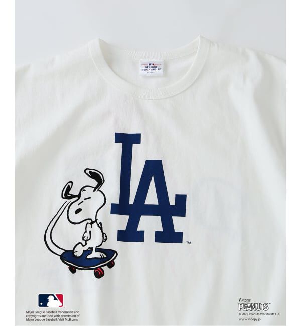 JOURNAL STANDARD relume「《追加予約》PEANUTS / ピーナッツ 別注 MLB ベースボール プリントTシャツ」|Tシャツ・カットソー|