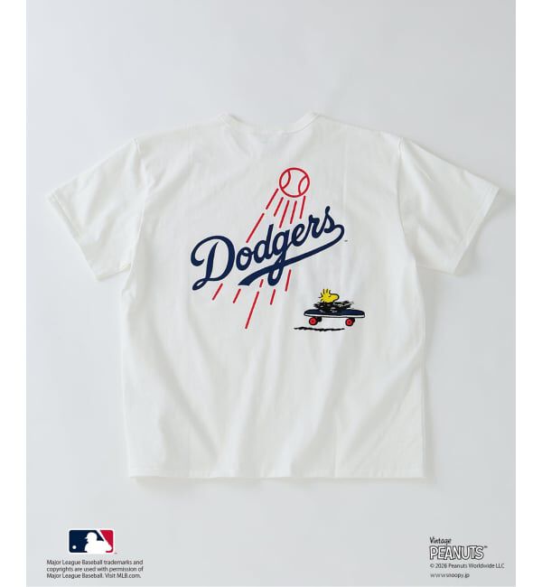 JOURNAL STANDARD relume「《追加予約》PEANUTS / ピーナッツ 別注 MLB ベースボール プリントTシャツ」|Tシャツ・カットソー|