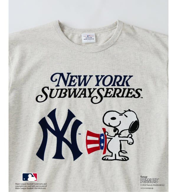 JOURNAL STANDARD relume「《追加予約》PEANUTS / ピーナッツ 別注 MLB ベースボール プリントTシャツ」|Tシャツ・カットソー|