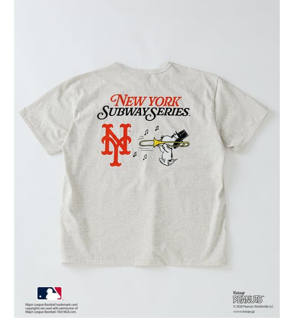 JOURNAL STANDARD relume「《追加予約》PEANUTS / ピーナッツ 別注 MLB ベースボール プリントTシャツ」|Tシャツ・カットソー|