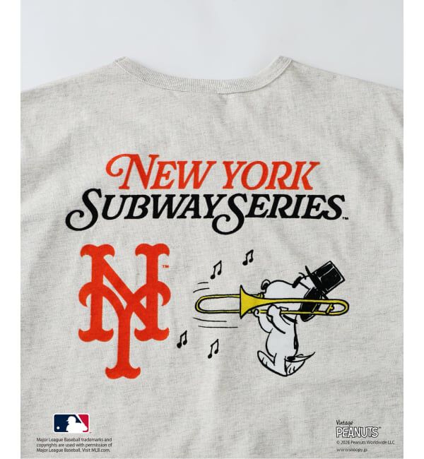 JOURNAL STANDARD relume「《追加予約》PEANUTS / ピーナッツ 別注 MLB ベースボール プリントTシャツ」|Tシャツ・カットソー|