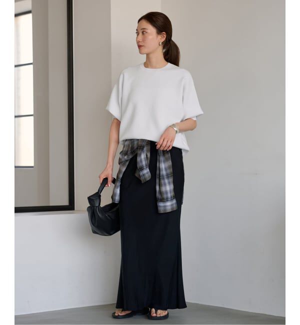 FRAMeWORK「≪追加≫シルキーキュプラバイアススカート」|スカート|