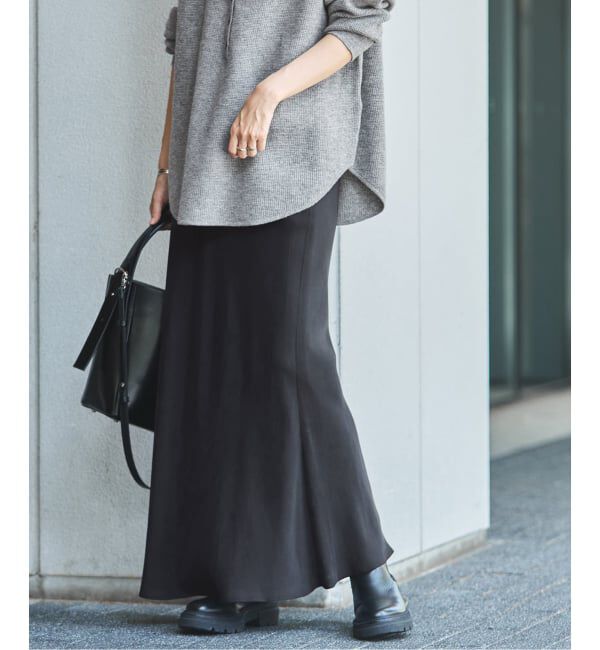 FRAMeWORK「≪追加≫シルキーキュプラバイアススカート」|スカート|