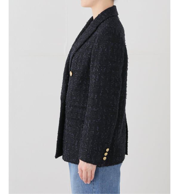 NOBLE「《WEB＆一部店舗限定》フラッグツイードピークドラペルジャケット」|テーラードジャケット|