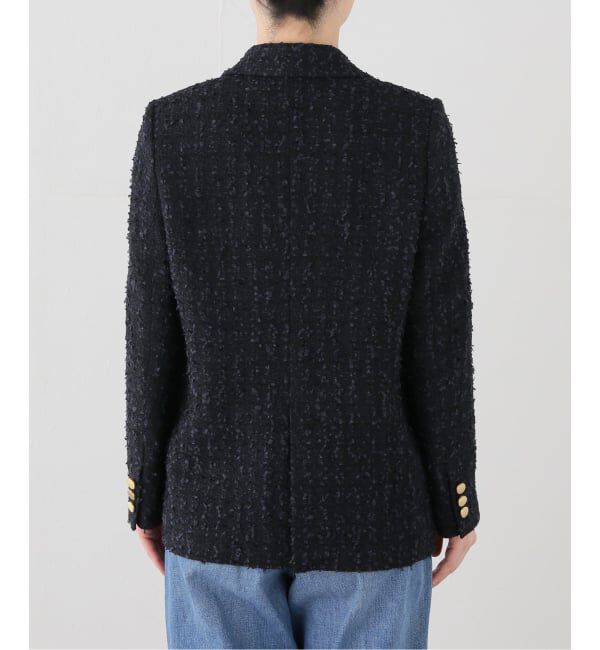 NOBLE「《WEB＆一部店舗限定》フラッグツイードピークドラペルジャケット」|テーラードジャケット|
