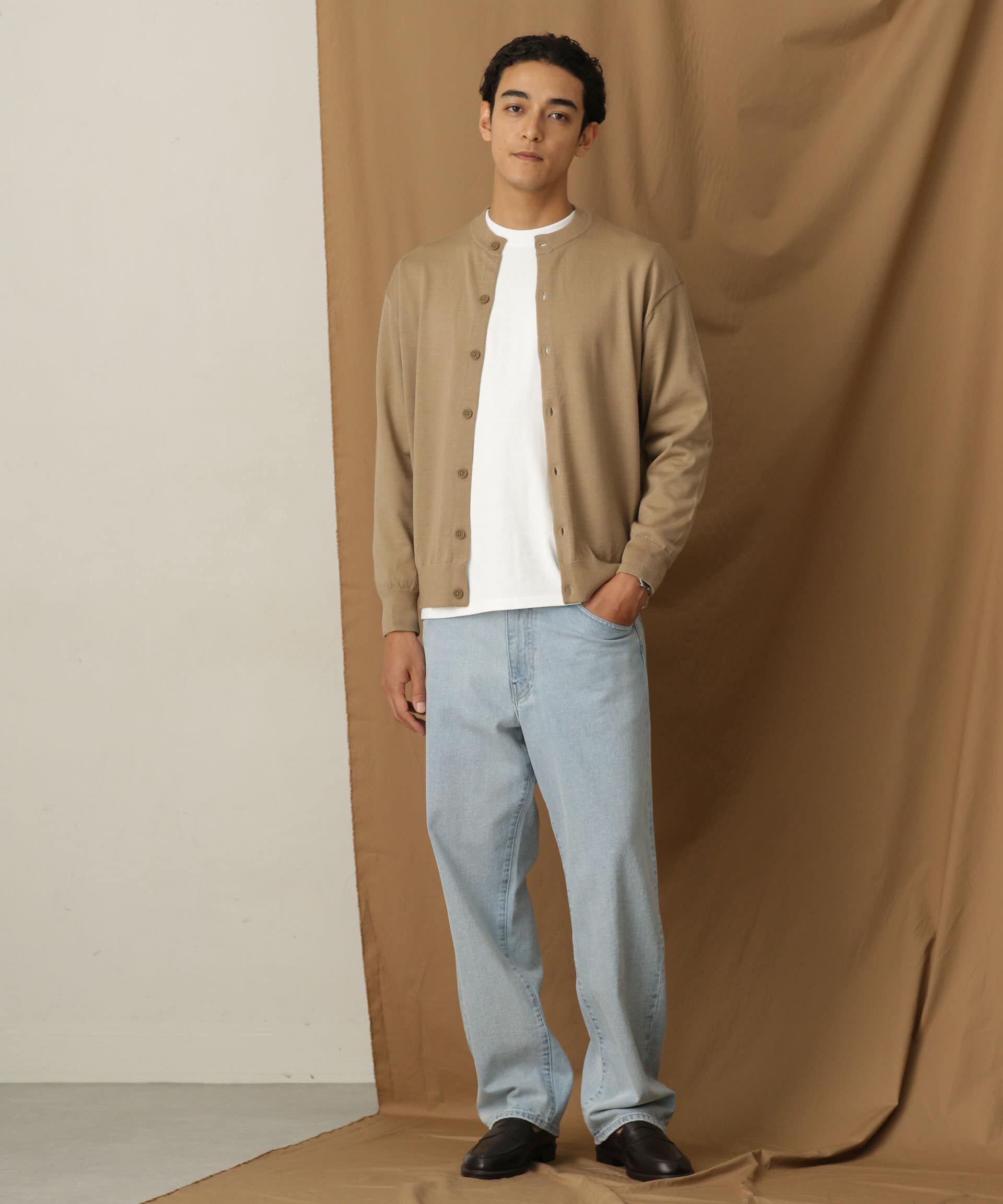 nano･universe「「毛玉レスニット」 ファインゲージクルーネックカーディガン」|ニット・セーター|