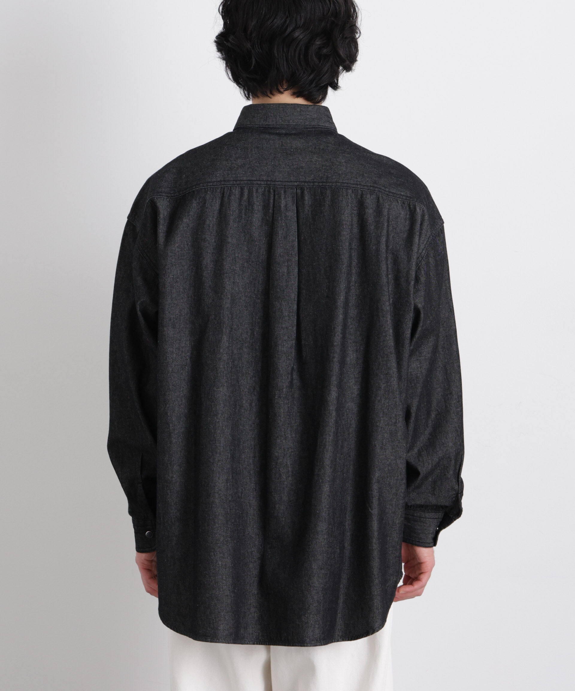 nano･universe「6.5oz リラックスデニムシャツ 長袖」|シャツ・ブラウス|