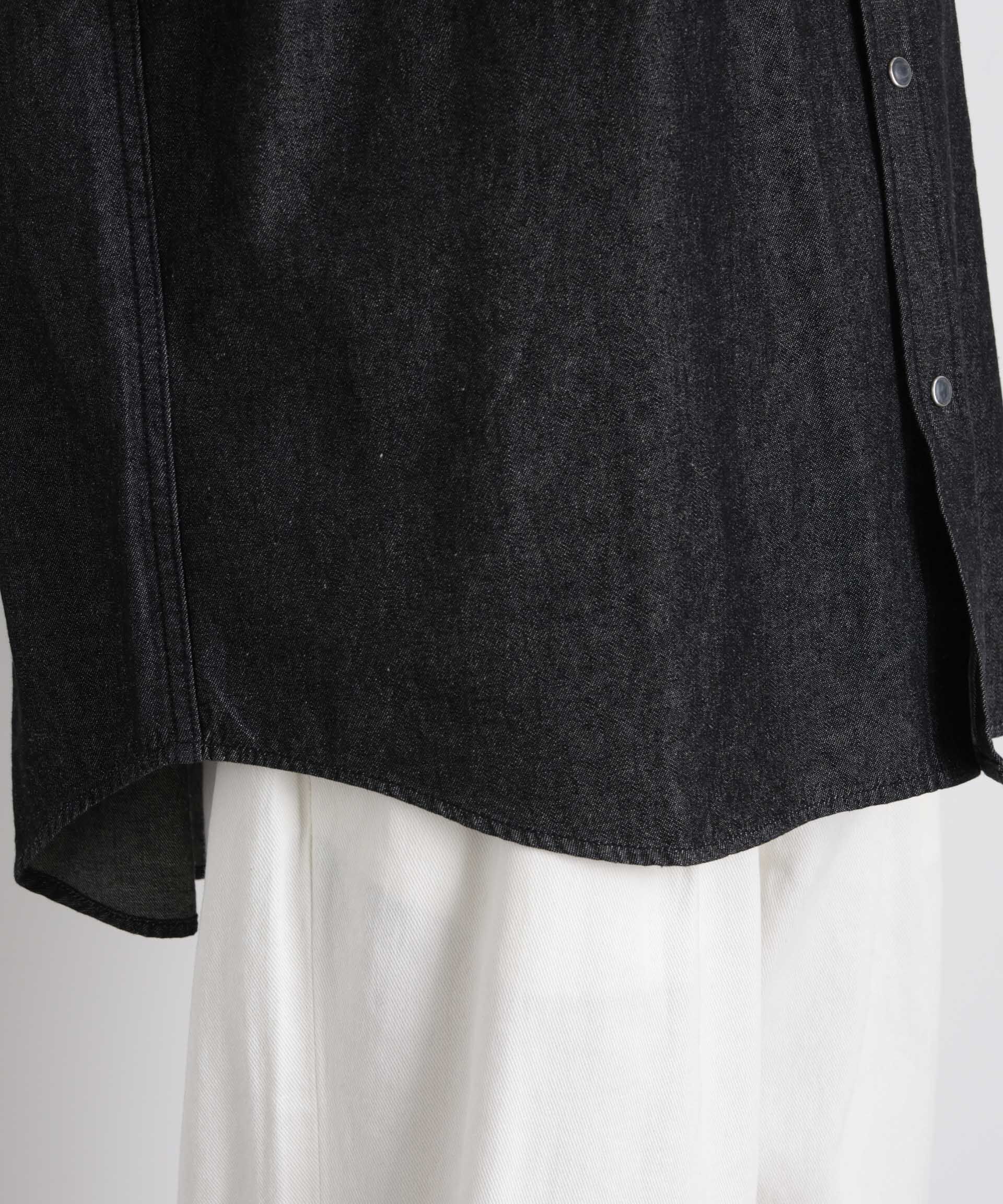 nano･universe「6.5oz リラックスデニムシャツ 長袖」|シャツ・ブラウス|