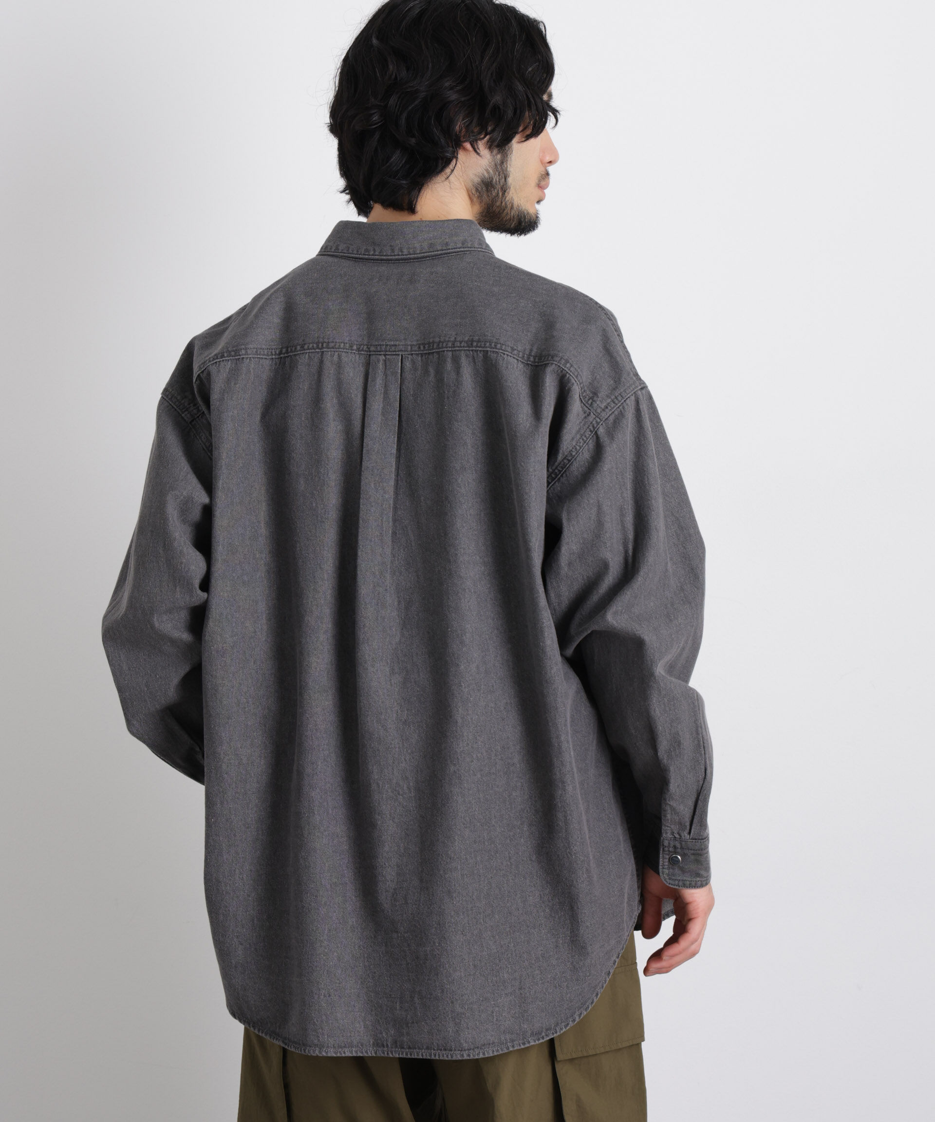 nano･universe「6.5oz リラックスデニムシャツ 長袖」|シャツ・ブラウス|
