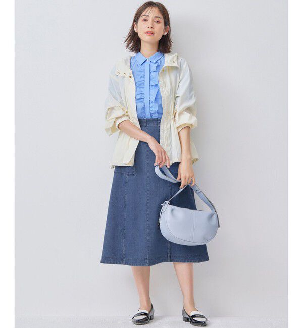 組曲「【ストレッチ】ミッドデニム フレアスカート」|スカート|