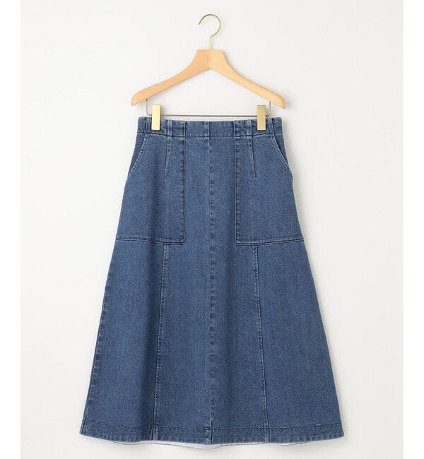 組曲「【ストレッチ】ミッドデニム フレアスカート」|スカート|