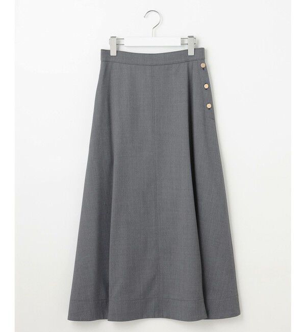 自由区「【洗える】TWラチネストレッチフレア スカート」|スカート|