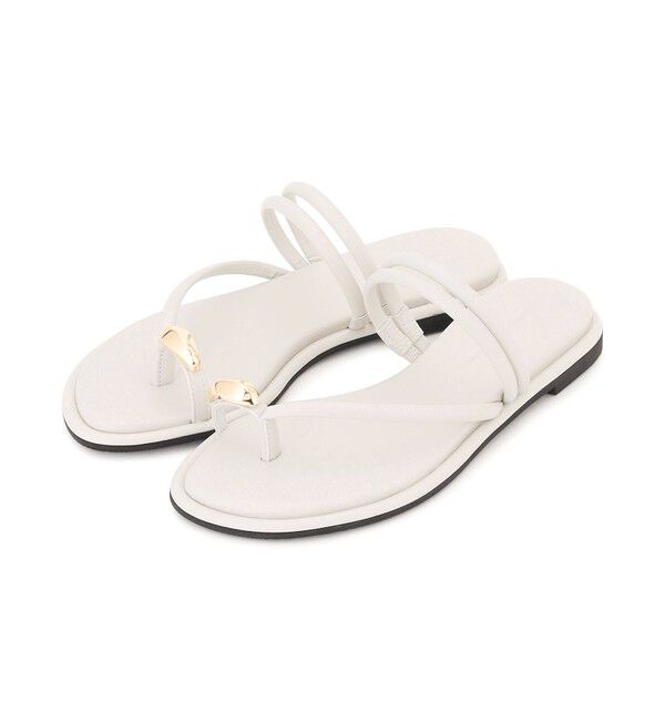 23区「【新色追加/見上愛さん着用】サムリング フラット サンダル」|サンダル|