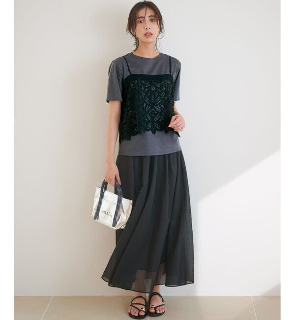 23区「【新色追加/見上愛さん着用】サムリング フラット サンダル」|サンダル|