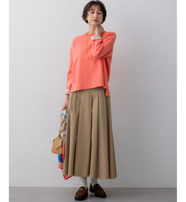 23区「バイカラーダブルフェイス ニット」|ニット・セーター|