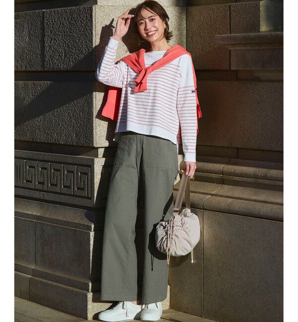 23区「Armor-lux パネルボーダー クロップド カットソー」|Tシャツ・カットソー|