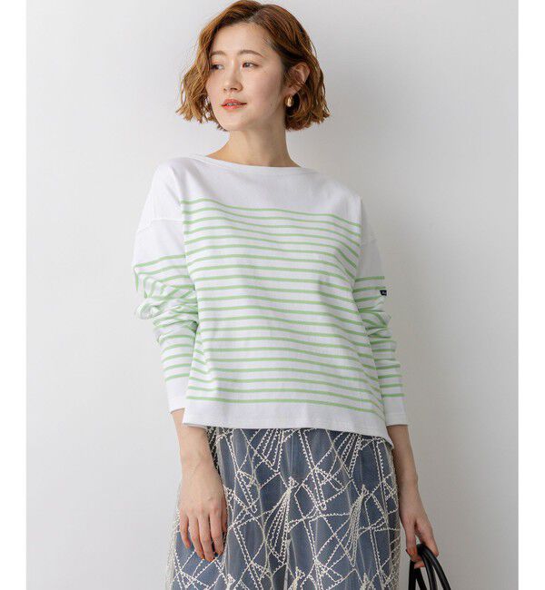 23区「Armor-lux パネルボーダー クロップド カットソー」|Tシャツ・カットソー|ｱｯﾌﾟﾙｸ