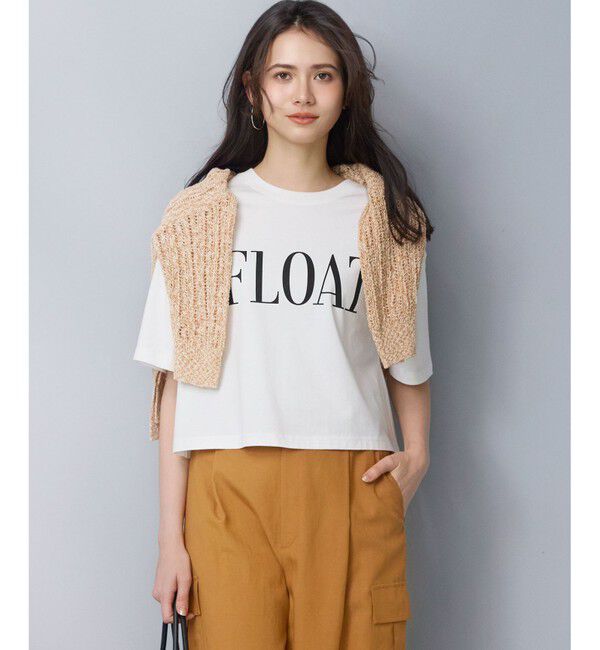 23区「【SLOW/一部店舗限定】ヴィンテージライクジャージー クロップド ロゴ Tシャツ」|Tシャツ・カットソー|ｵﾌﾎﾜｲﾄ&times;