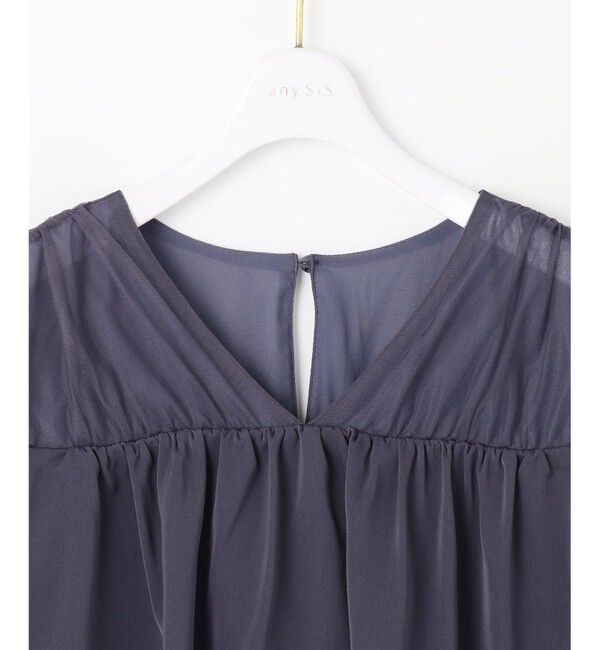 any SiS「【洗える】ティアードトップス&times;ワイドパンツSET」|スーツ|