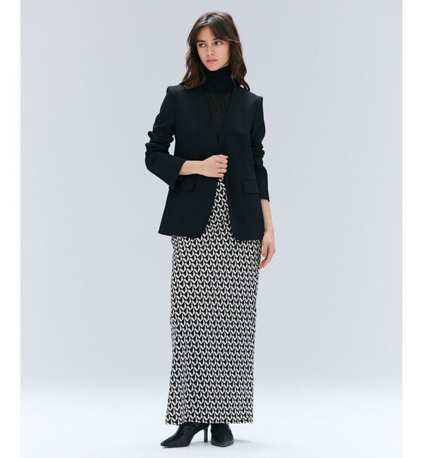 BEIGE,「【洗える】MODESTO / ジャージーストレッチIラインロングスカート」|スカート|