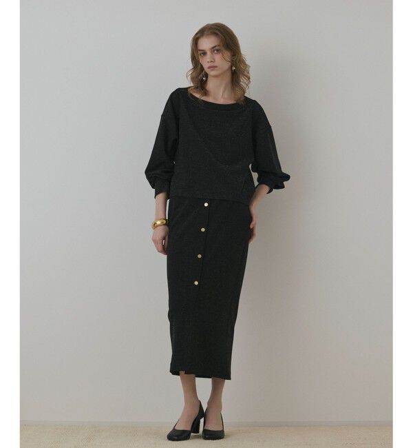 Diagram「ラメカットスカート」|スカート|ブラック