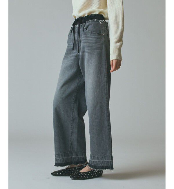 Grace Class「コンビデニムイージーパンツ」|デニム|グレー