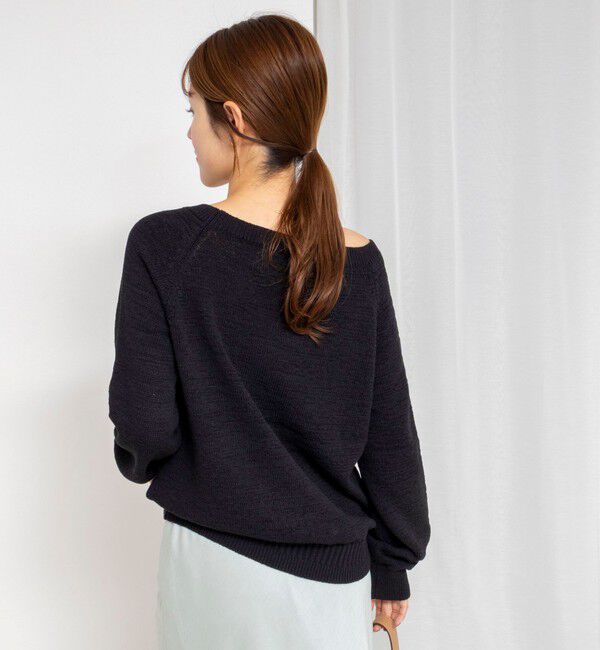 Rie Miller「《手洗い可能》ボートネックプルオーバーテープヤーン」|ニット・セーター|