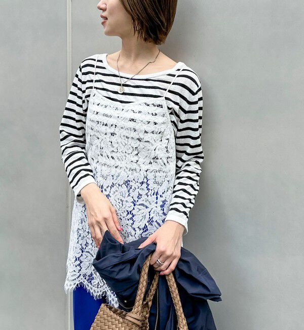 NOLLEY'S「ウォッシャブルレースビスチェ」|キャミソール|