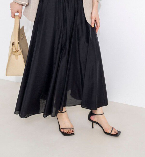 NOLLEY'S sophi「ウォッシャブルシアーボリュームフレアロングスカート」|フレア|