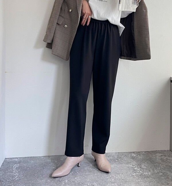 fredy emue「ウールライクスラブクロステーパードパンツ」|チノ|